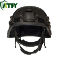 Casco balístico Kevlar de NIJ de nivel 4 Mich Casco ligero a prueba de balas para fuerzas especiales y militares